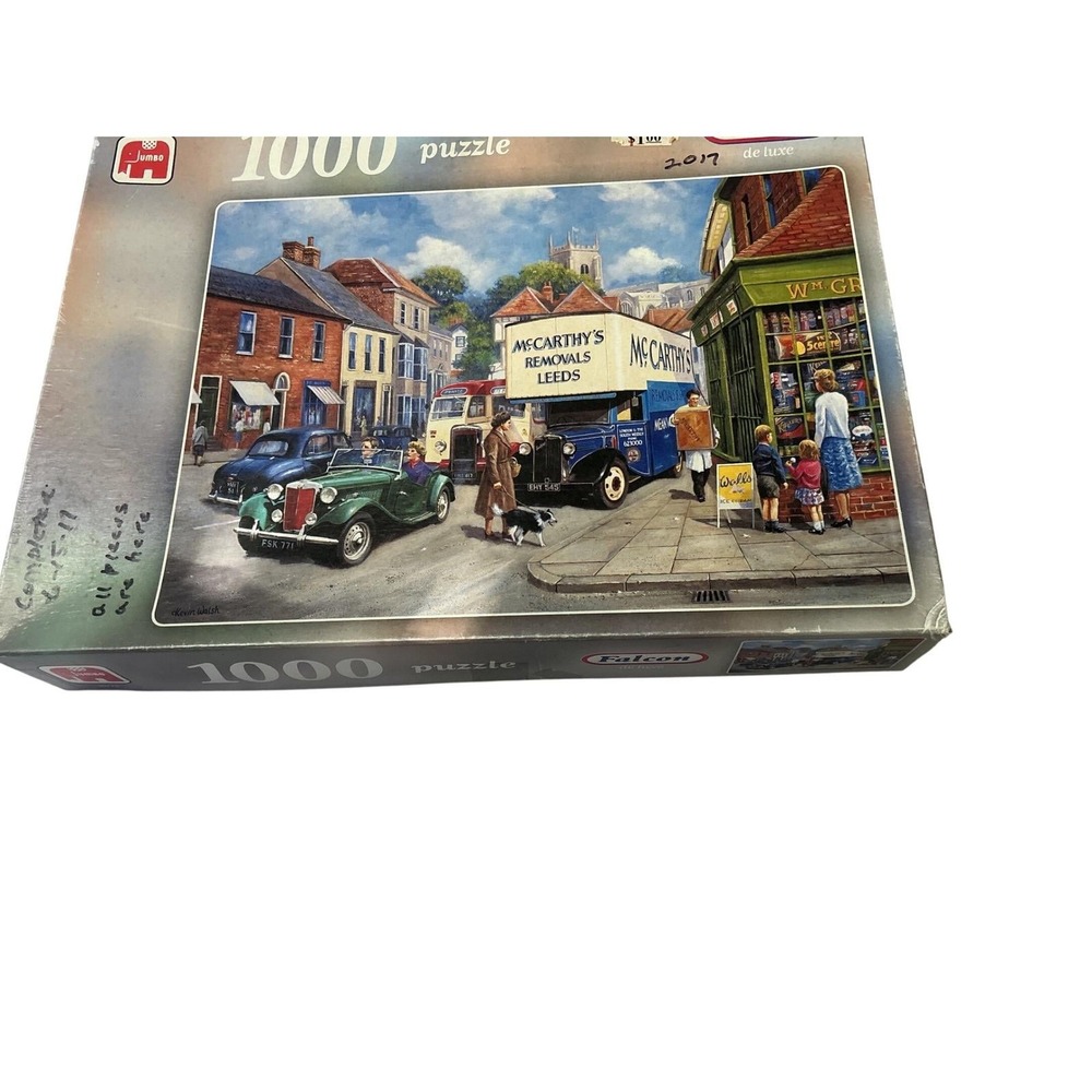 Used Falcon de luxe 1000 Piece Puzzle McCarthy's Removals Kevin Walsh Village